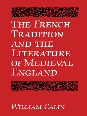 cover image of The French Tradition and the Literature of Medieval England